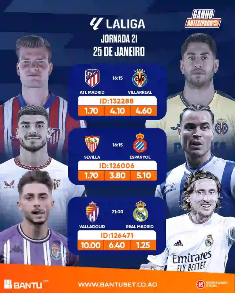 Jornada 21 laliga bantubet
